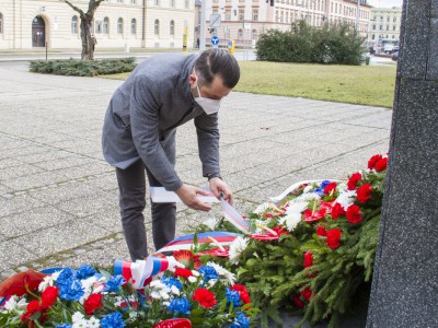 Náměstek hejtmana Michal Zácha uctil památku T. G. Masaryka