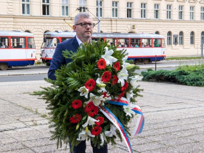 Náměstek hejtmana Ivo Slavotínek uctil památku T. G. Masaryka