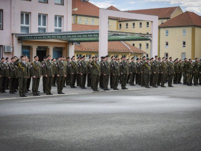 Olomoucká vojenská policie slavnostně nastoupila na Den svého útvaru