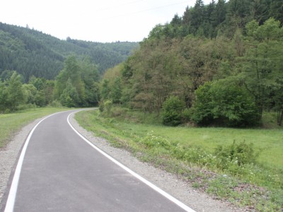 Nová cyklostezka mezi Lupěným a Hněvkovem