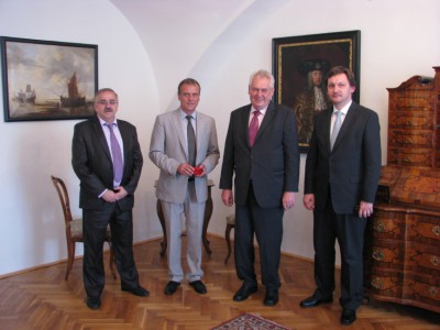 Prezident Miloš Zeman zavítal do Vlastivědného muzea v Olomouci