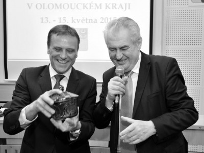 Prezident Zeman navštívil Olomoucký kraj