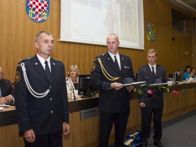 Hejtman ocenil tři hasiče z Olomouckého kraje