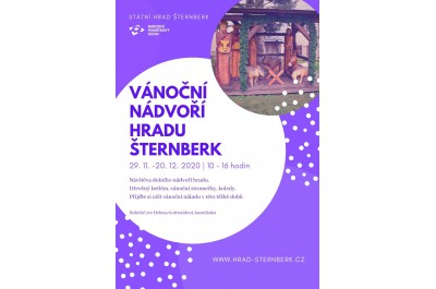 Vánoční nádvoří na hradě Šternberk