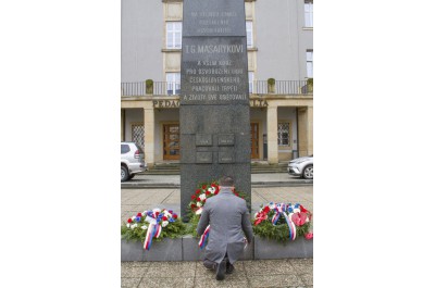 Náměstek hejtmana Michal Zácha uctil památku T. G. Masaryka