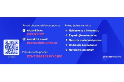 Chcete pomoci lidem na jižní Moravě? Dobrovolníci už se mohou hlásit