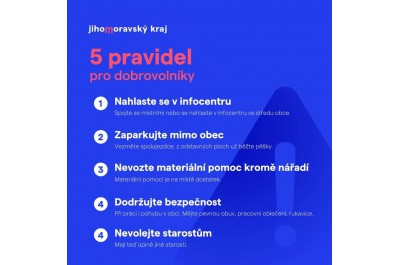 Chcete pomoci lidem na jižní Moravě? Dobrovolníci už se mohou hlásit