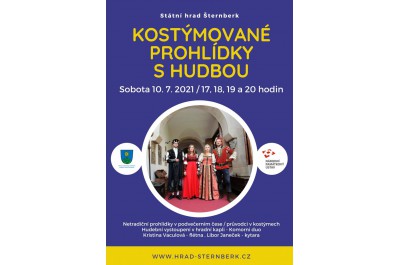 Podvečerní kostýmované prohlídky s hudbou na hradě Šternberk 