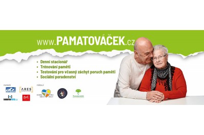 	Pamatováček pomáhá lidem s Alzheimerem. Důraz klade na trénování paměti