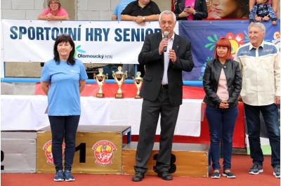 Hejtmanství podpořilo šestý ročník Sportovních her seniorů