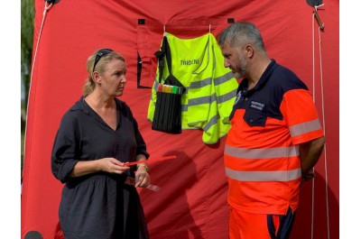 Velké krajské cvičení na Plumlově: Tématem byla protržená hráz nádrže