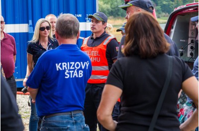 Velké krajské cvičení na Plumlově: Tématem byla protržená hráz nádrže