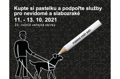 Kupte si bílou pastelku a podpořte nevidomé