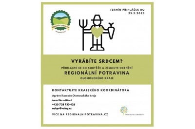 Soutěž o udělení značky Regionální potravina Olomouckého kraje 2022
