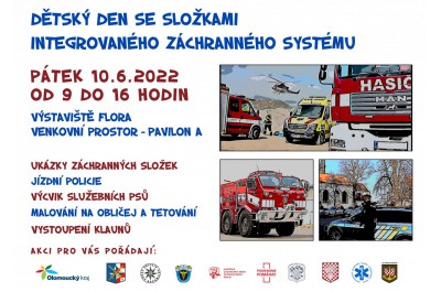 Dětský den se složkami IZS - plakát