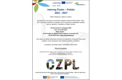 Seminář k programu Interreg Česko-Polsko 2021-2027