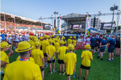 Andrův stadion zaplnily mladé sportovní naděje. Začala Olympiáda dětí a mládeže