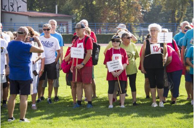 Sportovní hry seniorů s velkou zahraniční účastí. Místo běhu se hrál golf