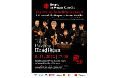 Benefiční koncert Hradišťan & Jiří Pavlica k 20 letům služby Hospice na Svatém Kopečku