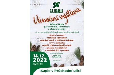 Vánoční výstava Střední školy gastronomie, farmářství a služeb Jeseník