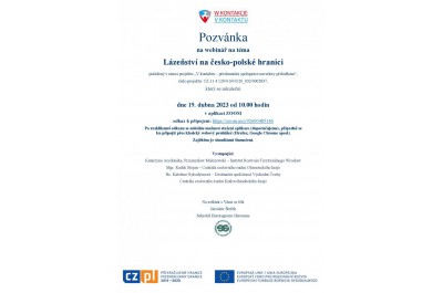 Pozvánka_webinář Lázeňství na česko-polské hranici