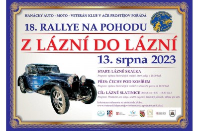 18. ročník rallye na pohodu Z LÁZNÍ DO LÁZNÍ