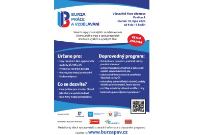 Burza práce a vzdělávání Olomouc