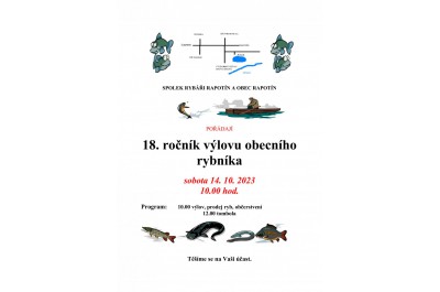18. ročník výlovu obecního rybníka