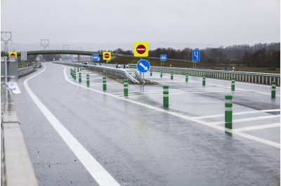 Nový obchvat v Bludově, který byl otevřen koncem roku 2023. Právě na něj naváže obchvat Zábřeha