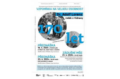 Dr. Adolf Lorenz, syn města Vidnavy. 170 let od narození otce ortopedie