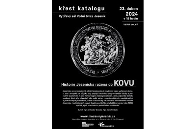 Křest katalogu Historie Jesenicka ražená do kovu