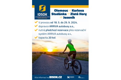 Do Jeseníků znovu míří cyklobusy. Přepraví kola a dovezou zážitky