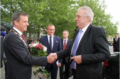 Prezident Zeman zahájil třídenní návštěvu Olomouckého kraje