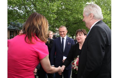 Prezident Zeman zahájil třídenní návštěvu Olomouckého kraje