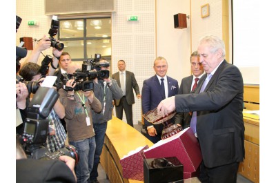 Prezident Zeman zahájil třídenní návštěvu Olomouckého kraje