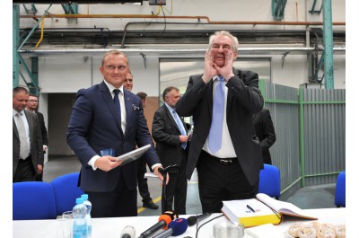 Prezident Miloš Zeman na návštěvě Olomouckého kraje