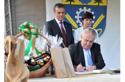 Prezident Miloš Zeman na návštěvě Olomouckého kraje