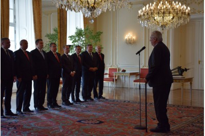 Hejtmani se setkali s prezidentem Zemanem