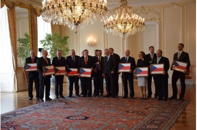 Hejtmani se setkali s prezidentem Zemanem