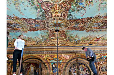 Záchrana unikátního výtvarného prostoru začíná. Sál Komenia projde péčí restaurátora