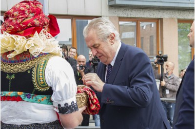 Prezident Miloš Zeman zahájil třídenní návštěvu Olomouckého kraje