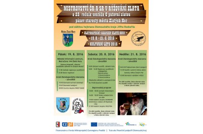 Mistrovství ČR a SR v rýžování zlata 2016
