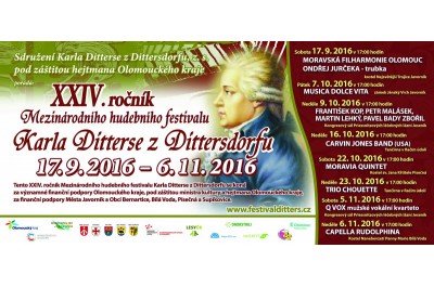 Mezinárodní hudební festival Karla Ditterse z Dittersdorfu plný jedinečných koncertů