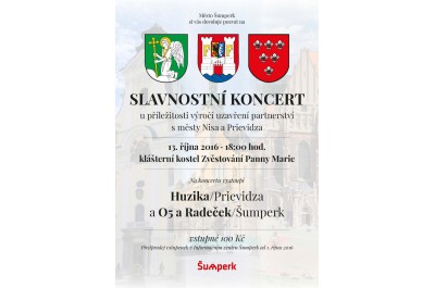 Koncert u příležitosti výročí partnerství s městy Nysa a Prievidza 