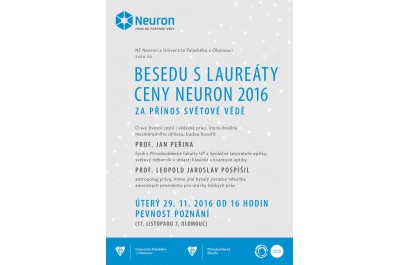 V Olomouci se představí dva laureáti Ceny Neuron – fyzik Jan Peřina a antropolog Leopold Pospíšil