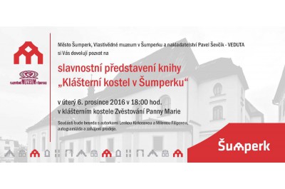 Město Šumperk a Vlastivědné muzeum v Šumperku vydávají knihu o Klášterním kostele 