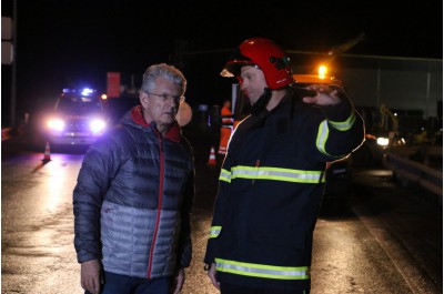 Rychlé tání sněhu způsobilo celkem devět mimořádných událostí v kraji. Se situací se osobně na místě seznámil i hejtman Košta