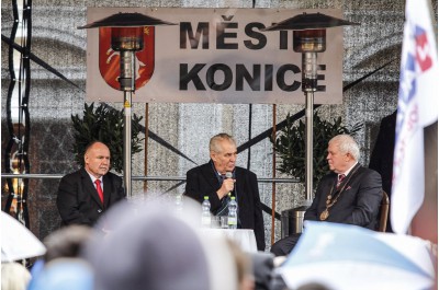 Setkáním s obyvateli Konicka završil prezident Miloš Zeman návštěvu Olomouckého kraje