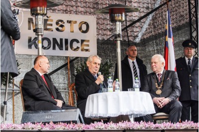 Setkáním s obyvateli Konicka završil prezident Miloš Zeman návštěvu Olomouckého kraje
