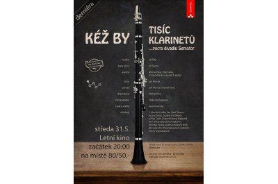 Kéž by tisíc klarinetů - velkolepá derniéra v OPEN AIR podání – náhradní termín; uvedeno v rámci Svátků města Olomouce